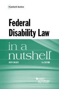 Book Cover for Federal Disability Law in a Nutshell by Ruth Colker