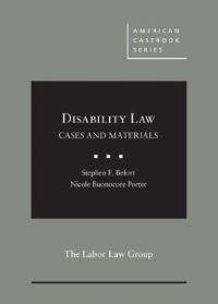 Book Cover for Disability Law by Stephen F. Befort, Nicole Buonocore Porter, Labor Law Group (U.S.)