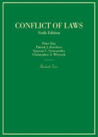 Book Cover for Conflict of Laws by Peter Hay, Patrick J Borchers, Symeon Symeonides, Christopher A Whytock