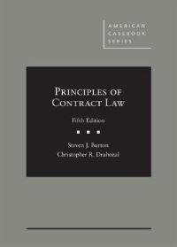 Book Cover for Principles of Contract Law by Steven J. Burton, Christopher R. Drahozal