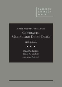 Book Cover for Cases and Materials on Contracts by David G. Epstein, Bruce A. Markell, Lawrence Ponoroff
