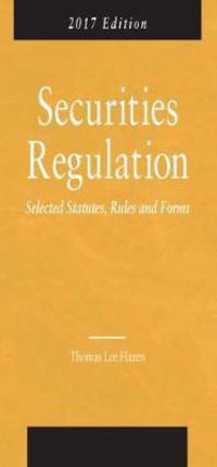 Book Cover for Securities Regulation, Selected Statutes, Rules and Forms by Thomas Hazen