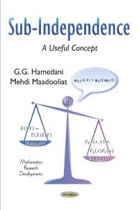 Book Cover for Sub-Independence by G G Hamedani, Mehdi Maadooliat