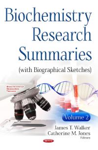 Book Cover for Biochemistry Research Summaries. Volume 2 by James T. Walker, Catherine M. Jones