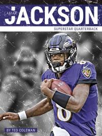 Book Cover for Lamar Jackson. Hardcover by Ted Coleman