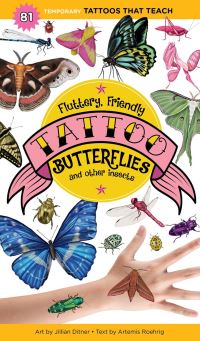 Book Cover for Fluttery, Friendly Tattoo Butterflies and Other Insects by Artemis Roehrig