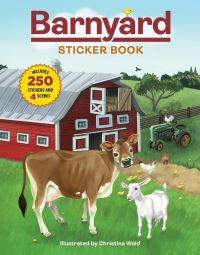 Book Cover for Barnyard Sticker Book by Christina Wald
