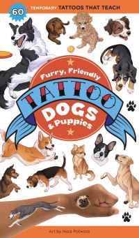 Book Cover for Furry, Friendly Tattoo Dogs & Puppies by Nora Potwora