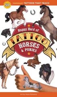 Book Cover for Happy Herd of Tattoo Horses & Ponies by Editors of Storey Publishing