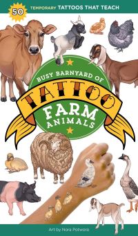 Book Cover for Busy Barnyard of Tattoo Farm Animals by Editors of Storey Publishing