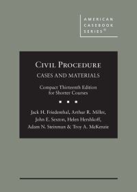 Book Cover for Civil Procedure by Jack H. Friedenthal