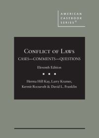 Book Cover for Conflict of Laws by Herma Hill Kay, Larry Kramer, Kermit Roosevelt, David L. Franklin