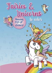 Book Cover for Fairies & Unicorns to Color by Isadora Smunket