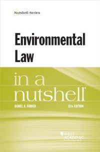 Book Cover for Environmental Law in a Nutshell by Daniel A Farber