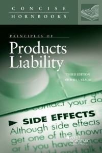 Book Cover for Principles of Products Liability by Michael Krauss
