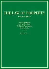 Book Cover for Law of Property by Dale A Whitman, Ann M Burkhart, R Wilson Freyermuth, Troy A Rule
