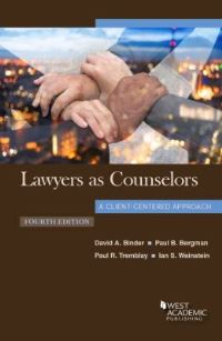 Book Cover for Lawyers as Counselors by David A. Binder, Paul Bergman, Paul R. Tremblay, Ian S. Weinstein