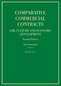 Book Cover for Comparative Commercial Contracts by Boris Kozolchyk