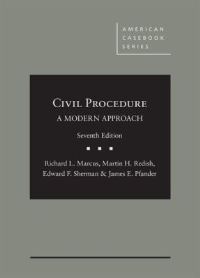 Book Cover for Civil Procedure by Richard L Marcus, Martin H Redish, Edward F Sherman, James E Pfander