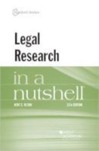 Book Cover for Legal Research in a Nutshell by Kent C Olson