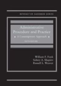 Book Cover for Administrative Procedure and Practice by William F Funk, Sidney A Shapiro, Russell L Weaver