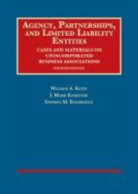 Book Cover for Agency, Partnerships, and Limited Liability Entities by William A Klein, J Mark Ramseyer, Stephen M Bainbridge