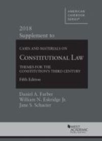 Book Cover for Constitutional Law by Daniel Farber, William Eskridge Jr., Jane Schacter