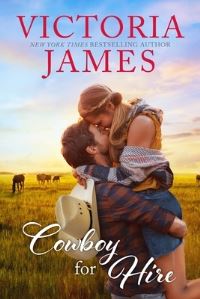 Book Cover for Cowboy for Hire by Victoria James, Copyright Paperback Collection Library of Congress