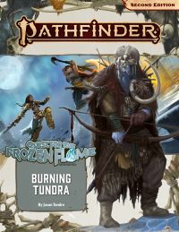 Book Cover for Quest for the Frozen Flame 3. Burning Tundra by Jason Tondro