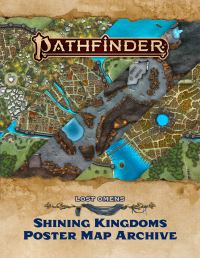 Book Cover for Pathfinder Lost Omens Shining Kingdoms Poster Map Archive by Paizo