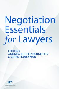Book Cover for Negotiation Essentials for Lawyers by American Bar Association