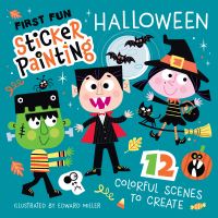 Book Cover for First Fun Sticker Painting: Halloween by Edward Miller