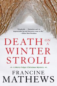 Book Cover for Death on a Winter Stroll by Francine Mathews