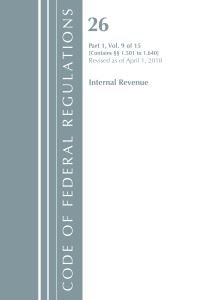 Book Cover for Code of Federal Regulations, Title 26 Internal Revenue 1.501-1.640, Revised as of April 1, 2018 by Office Of The Federal Register US