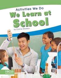 Book Cover for We Learn at School by Connor Stratton