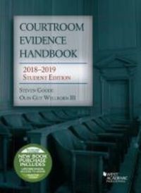 Book Cover for Courtroom Evidence Handbook by Steven Goode, Olin Wellborn III