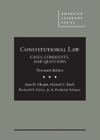 Book Cover for Constitutional Law by Jesse H. Choper, Michael C. Dorf, Richard H. Fallon, Frederick F. Schauer