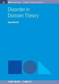 Book Cover for Disorder in Domain Theory by Keye Martin