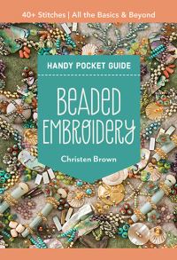 Book Cover for Beaded Embroidery Handy Pocket Guide by Christen Brown
