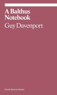 Book Cover for A Balthus Notebook by Guy Davenport, Judith Thurman