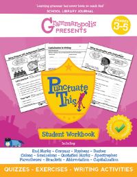 Book Cover for The Punctuation Workbook, Grades 3-5 by Coert Voorhees, Grammaropolis