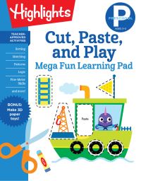 Book Cover for Preschool Cut, Paste, and Play Mega Fun Learning Pad by Highlights Learning