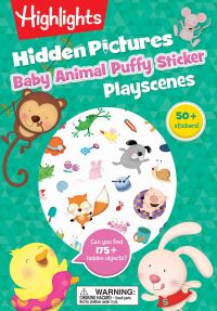 Book Cover for Baby Animal Hidden Pictures Puffy Sticker Playscenes by Highlights