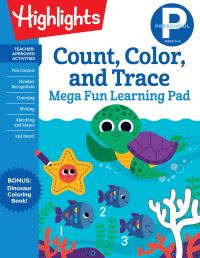 Book Cover for Preschool Count, Color, and Trace Mega Fun Learning Pad by Highlights Learning