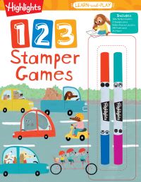 Book Cover for Highlights Learn-and-Play 123 Stamper Games by Highlights Learning