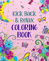 Book Cover for Kick Back & Relax Coloring Book by Andrea Sargent