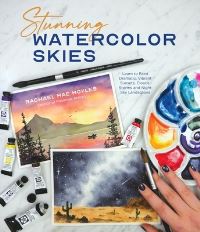 Book Cover for Stunning Watercolor Skies by Rachael Mae Moyles