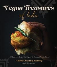 Book Cover for Vegan Treasures of India by Anusha Moorthy Santosh
