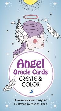 Book Cover for Angel Oracle Cards: Create and Color by AnneSophie Casper