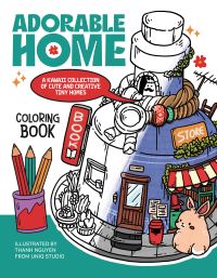 Book Cover for Adorable Home Coloring Book by Thanh Nguyen